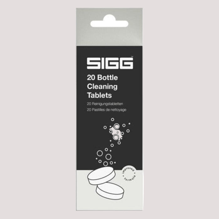Sigg 20 Bottles cleaning tablets tīrīšanas tabletes pudelēm, termosiem un traukiem, 20 gabali iepakojumā.