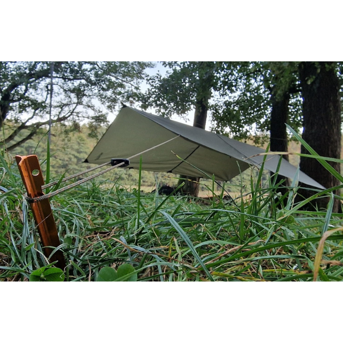 Bushmen EASY Tarp Nojume 2×3m Zaļa 550g