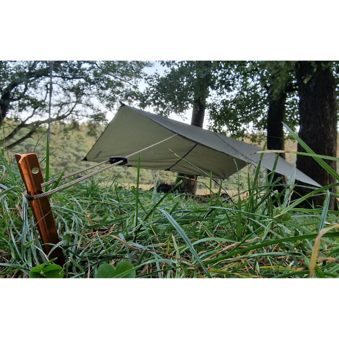 un tarp Bushmen EASY Ultralight Hammock Tarp 2×3 green 550g