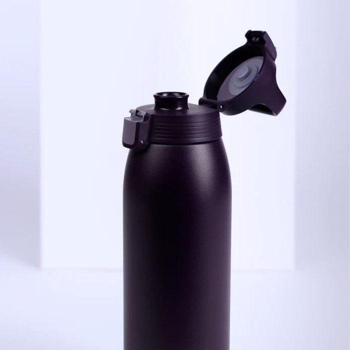 sigg termosflakons therm one nocturne, metālisks, ar vāciņa aizvēršanas aizsardzību, piemērots pārgājieniem un kempingam