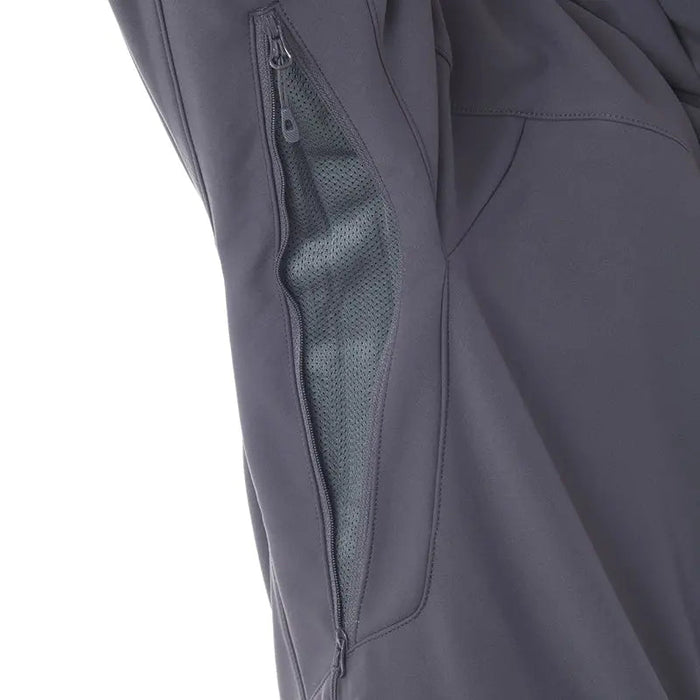 - FHM Stream Waterproof Softshell Suit 8000 mm Grey, ventilācijas sistēma ar sietu zem paduses, pelēks mīksto čaulu audums, ūdensnecaurlaidīgs, izturīgs un elpojošs, Outfish