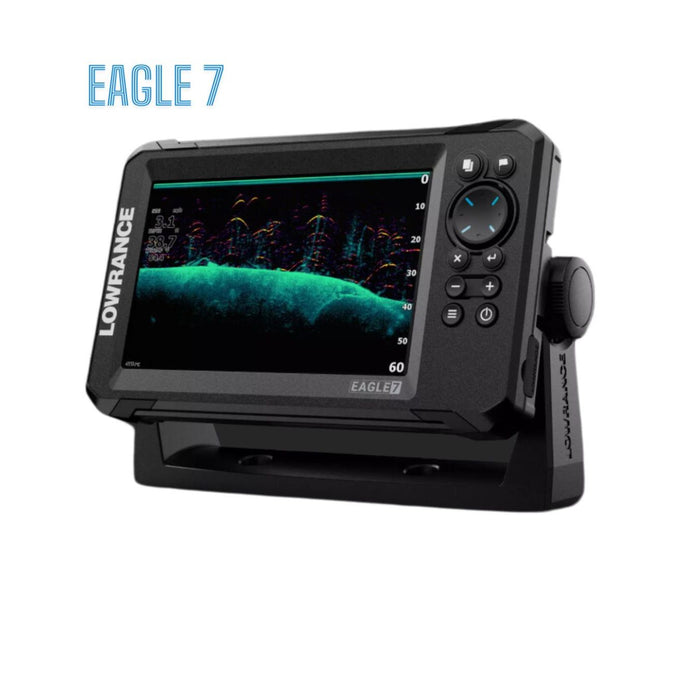 Lowrance Eagle 7" eholote ar SplitShot HD devēju