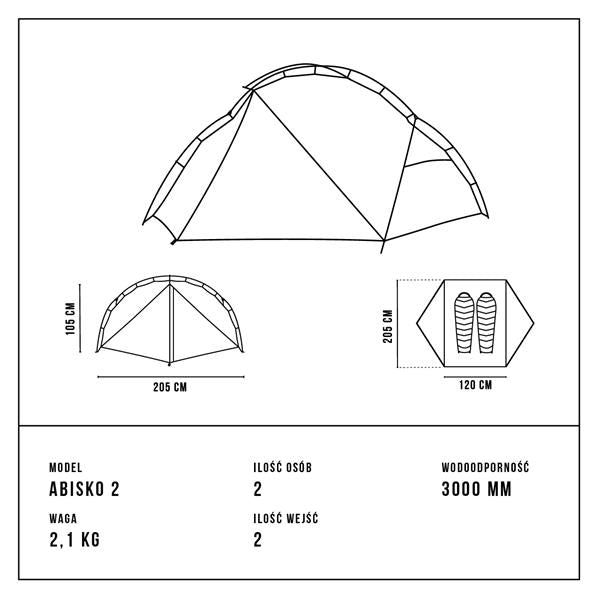 Alpinus Abisko 2 Tent