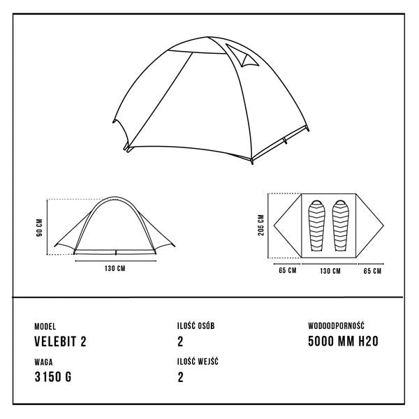 Alpinus Velebit 2 Tent