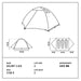 Alpinus Velebit 3 ALU Tent