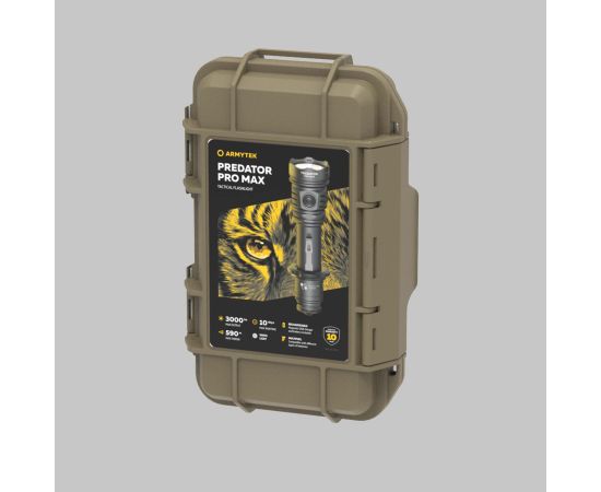 Armytek Predator Pro Max ar baltu gaismu – tālās darbības taktiskais LED lukturis, produkta foto 32