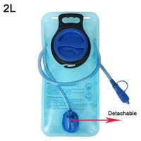 Outdoor sports drinking water bag system 2L ar noņemamu dzeršanas cauruli sporta un pārgājienu aktivitātēm.