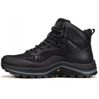 HUMTTO BlackHawk Men's Waterproof Hiking Boots ar ūdensnecaurlaidīgu membrānu, izturīgu zoli un ērtu dizainu pārgājieniem.